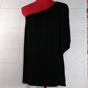 Gipson One Shoulder off Black Top Sz M